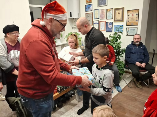 Bescherung an Weihnachten