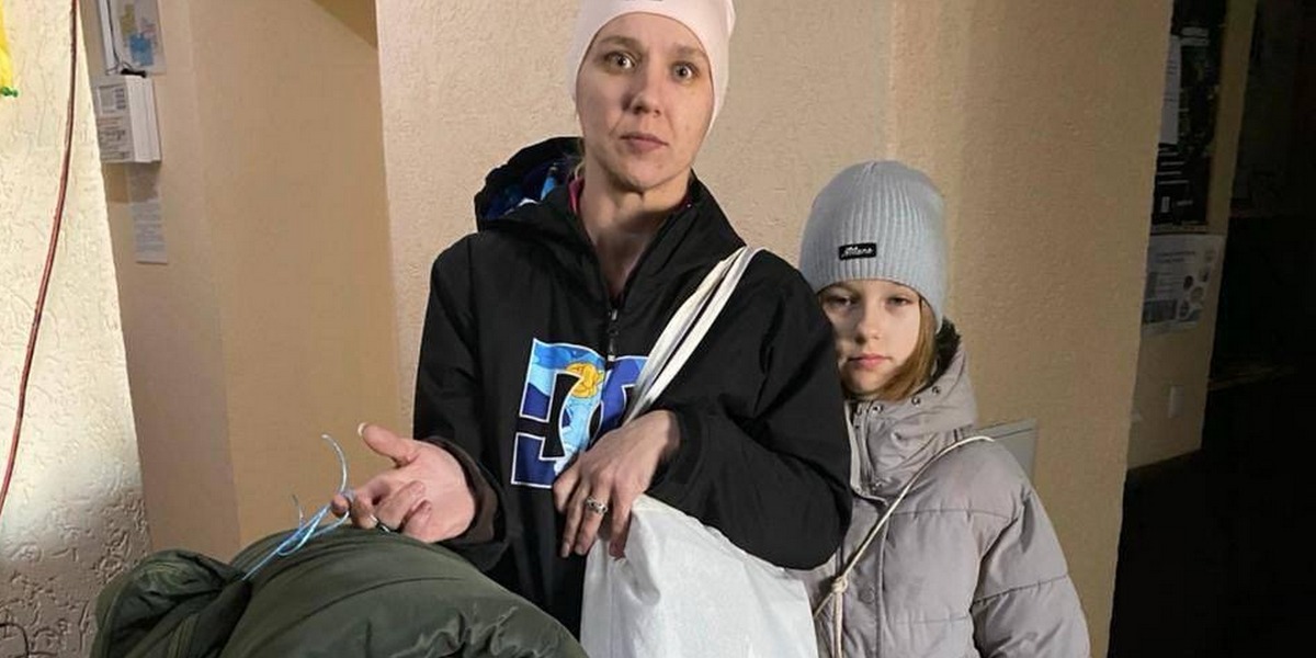 wärmende Schlafsäcke für die Ukraine